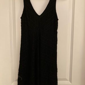 Little black dress! Fitted with lace overlay!